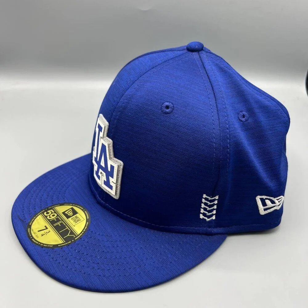 Los Angeles LA Dodgers 7 3/4 Blue Gray 59Fifty New Era MLB Fitted Cap New‎